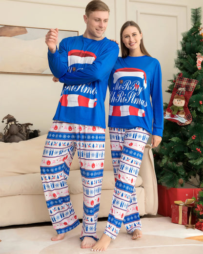 Family Christmas Pajamas Matching Clothes Set 2023 Xmas Father Mother Kids Outfit Dad Mom And Daughter Son Sleepwear Family Look