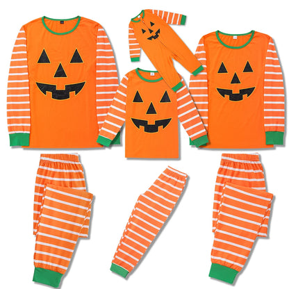 Happy Halloween Party Family Matching Pajamas Set Mother Father Kids 2 Pieces Suit Baby Rompers Casual Loose Sleepwear Pyjamas