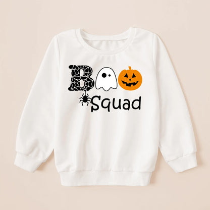 Family Matching Clothes Halloween Sweatshirt pumpkin Letter Print Clothes Family Mommy And Daughter Clothes Family Look