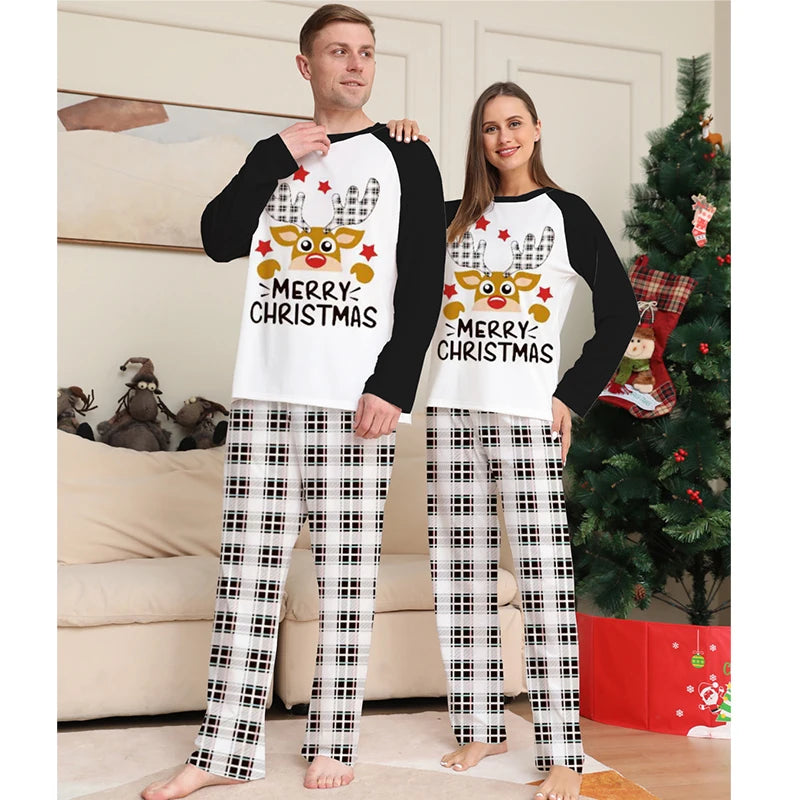 Christmas Pajamas Set 2024 Family Matching Outfits Adult Mother and Daughter Father Son Xmas Pyjamas Mommy And Me Kids Clothes