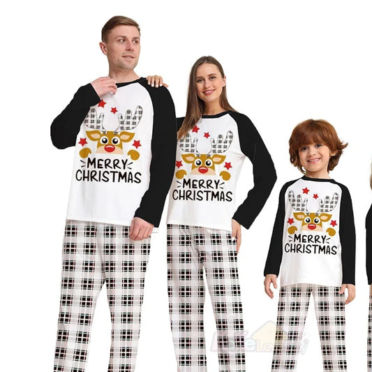 Christmas Pajamas Set 2024 Family Matching Outfits Adult Mother and Daughter Father Son Xmas Pyjamas Mommy And Me Kids Clothes