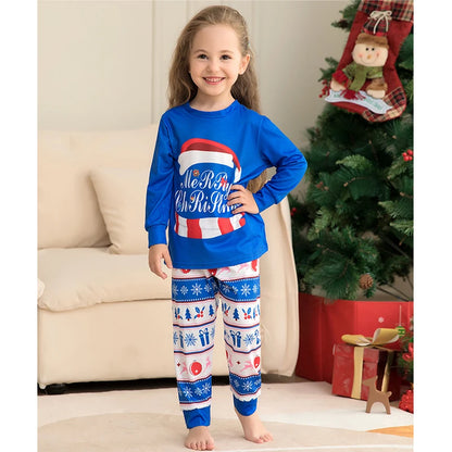 Family Christmas Pajamas Matching Clothes Set 2023 Xmas Father Mother Kids Outfit Dad Mom And Daughter Son Sleepwear Family Look