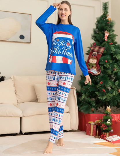 Family Christmas Pajamas Matching Clothes Set 2023 Xmas Father Mother Kids Outfit Dad Mom And Daughter Son Sleepwear Family Look