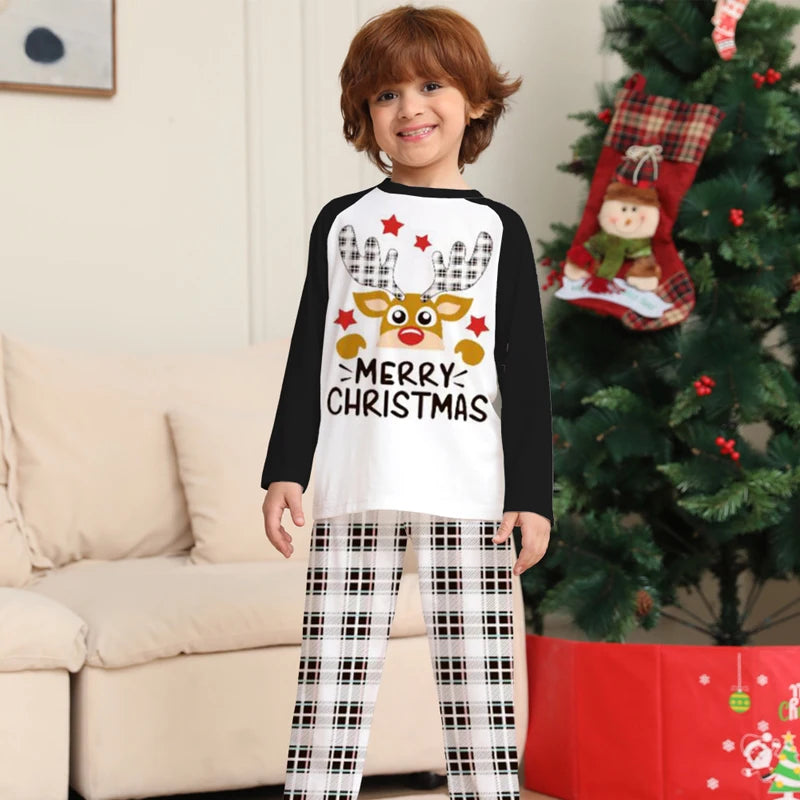 Christmas Pajamas Set 2024 Family Matching Outfits Adult Mother and Daughter Father Son Xmas Pyjamas Mommy And Me Kids Clothes